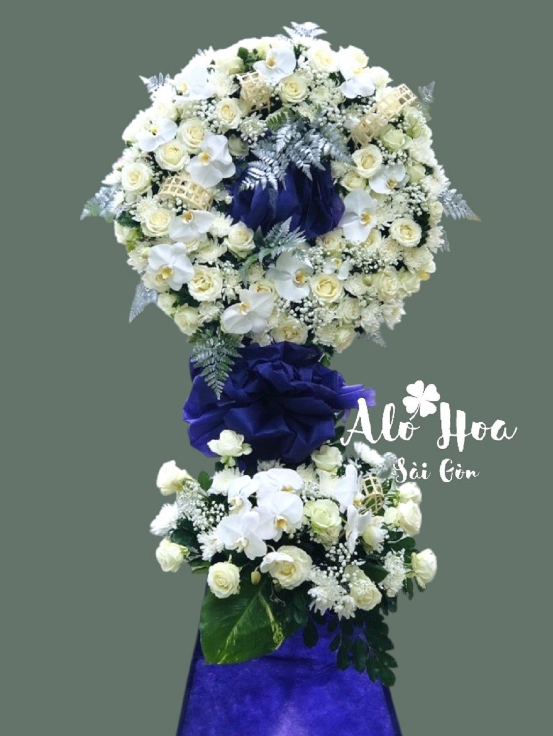 Lẵng Hoa Chia Buồn Trang Nhã